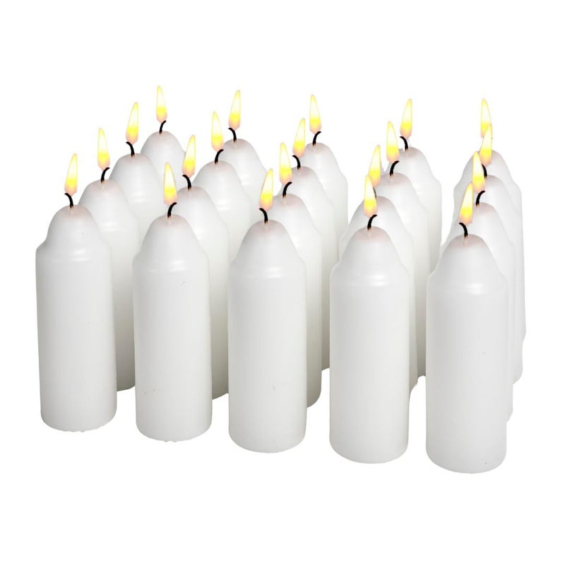 UCO 15-Hour White Candles for UCO Candle Lanterns, Long-Burning Candles for Outdoor, Camping, Prepping Supplies and Emergency Preparedness 20-Pack - Image 1